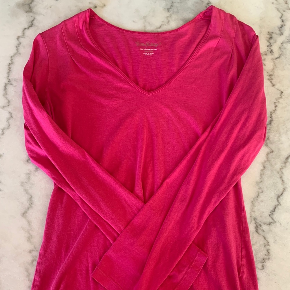 Lilly Pulitzer size medium Pink long Sleeve Tee